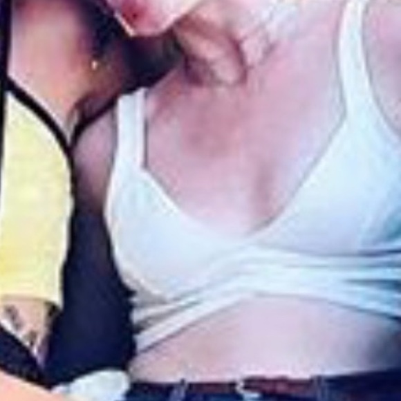 Solemio White Crop Tank w/ Small Cut Outs - Picture 3 of 8